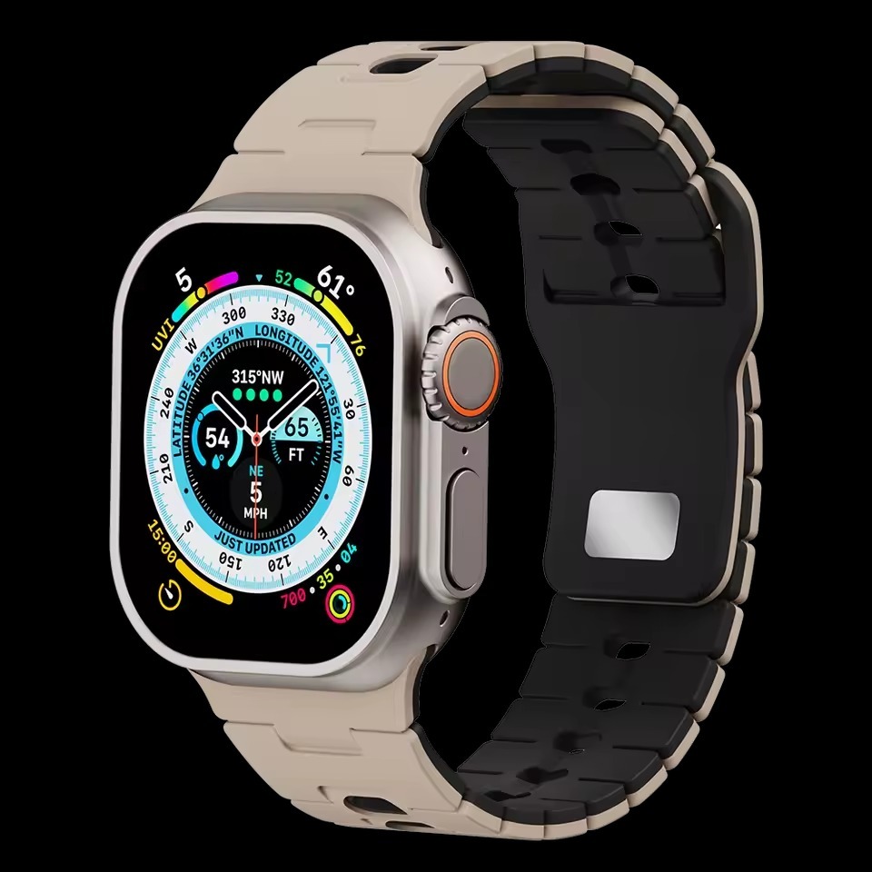 DualLayer Sport Silicone Band For Apple Watch