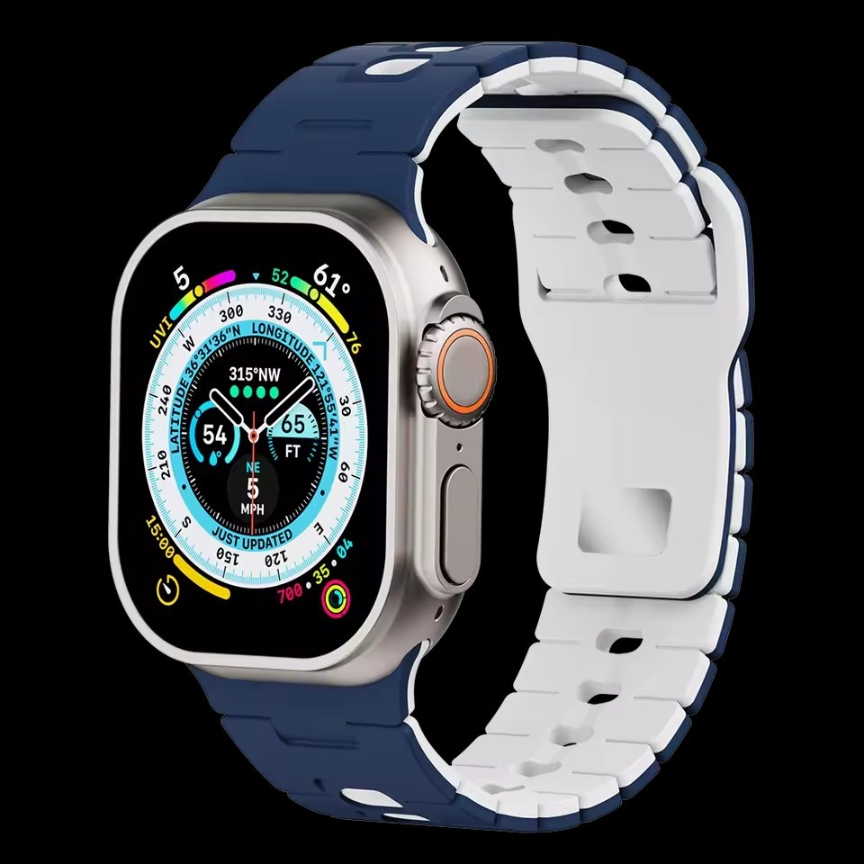 DualLayer Sport Silicone Band For Apple Watch