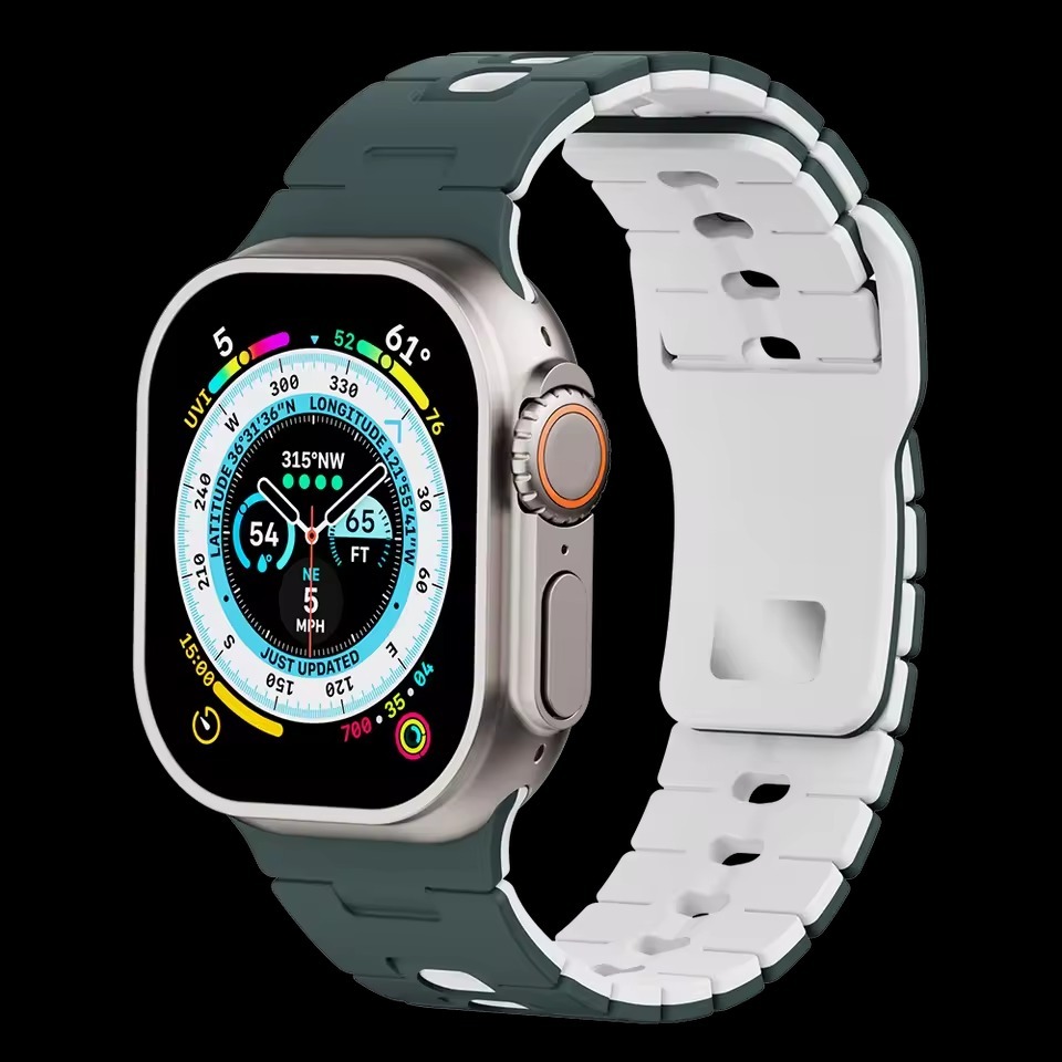 DualLayer Sport Silicone Band For Apple Watch