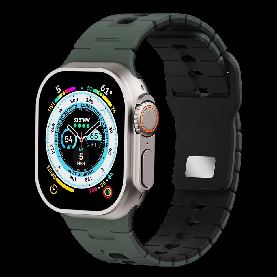 DualLayer Sport Silicone Band For Apple Watch