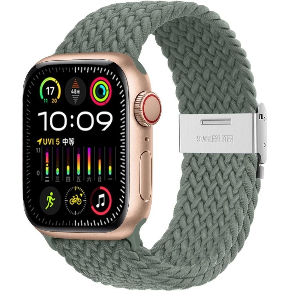 Braided Click-On Scrunchie Strap for Apple Watch