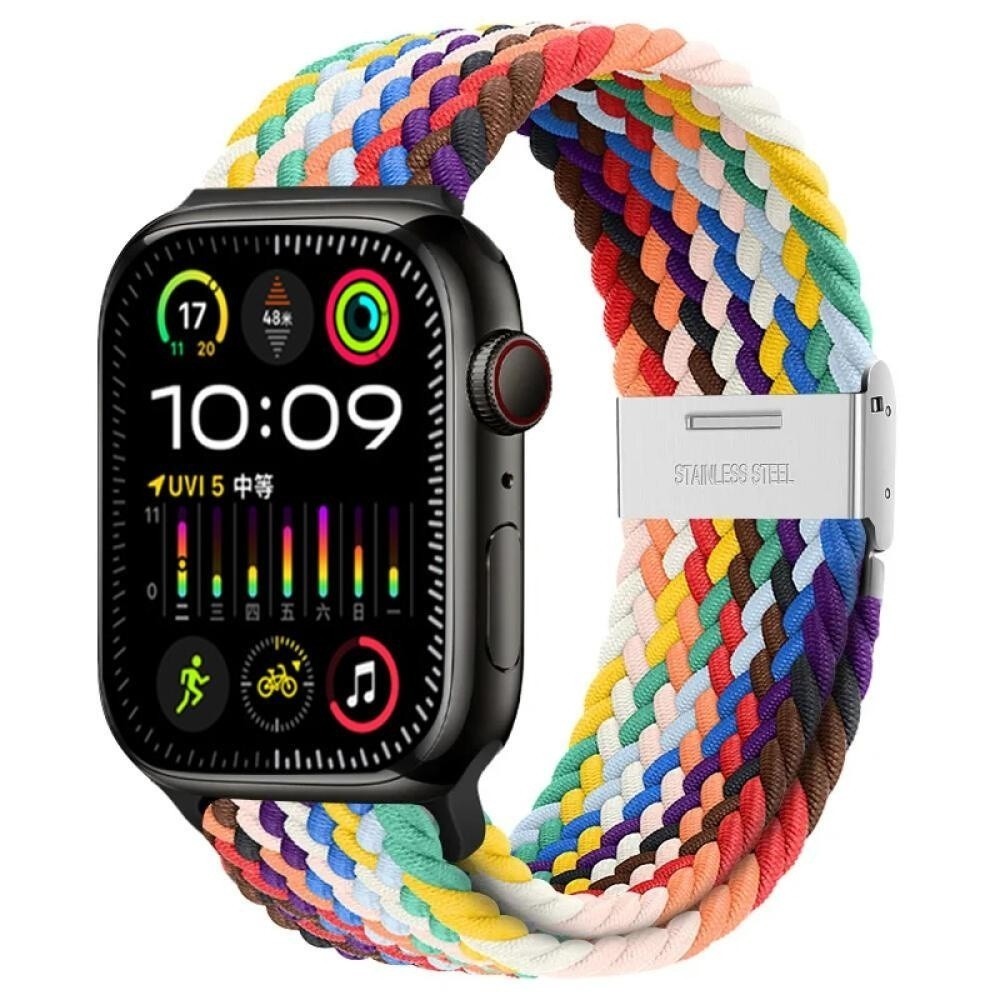 Braided Click-On Scrunchie Strap for Apple Watch