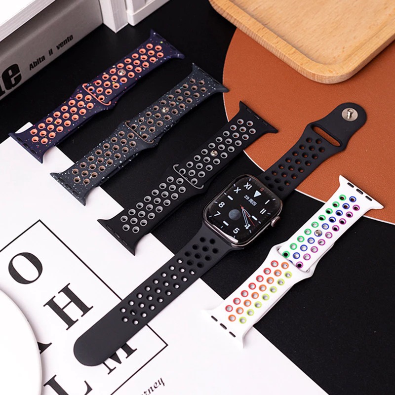 Active Rubber Breathable Strap for Apple Watch