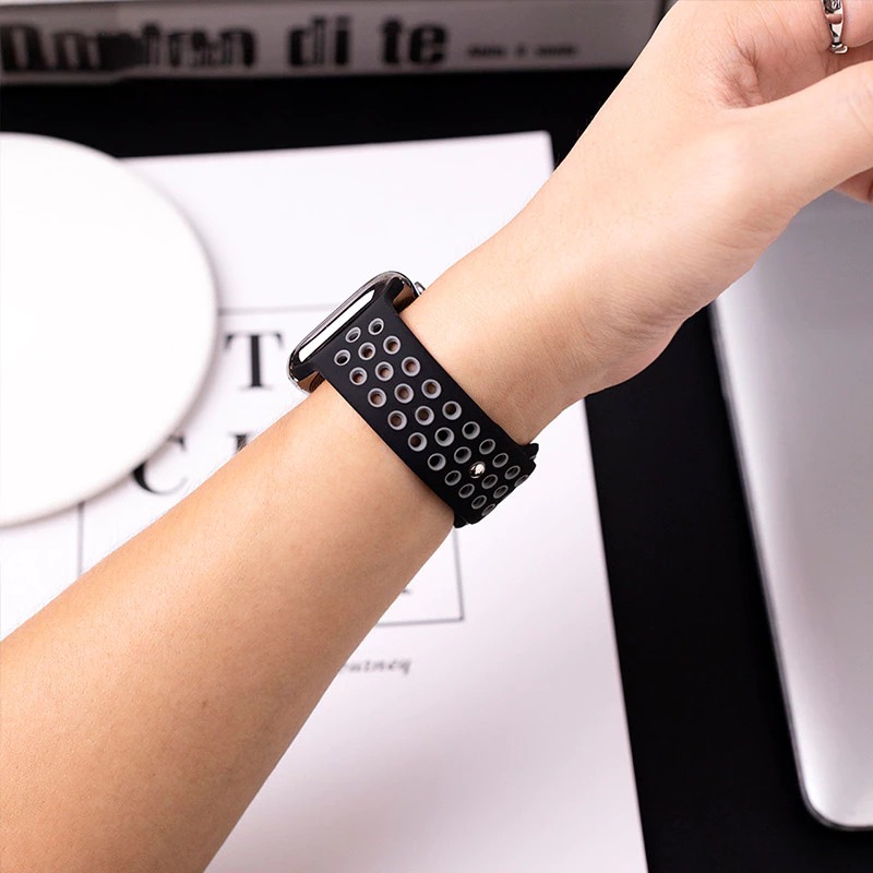 Active Rubber Breathable Strap for Apple Watch