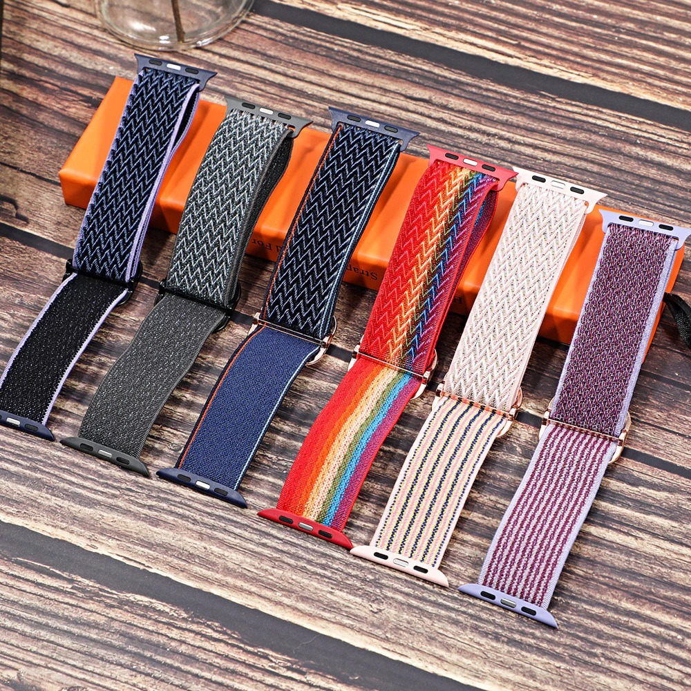 Fabric Nylon Elastic  Strap for Apple Watch