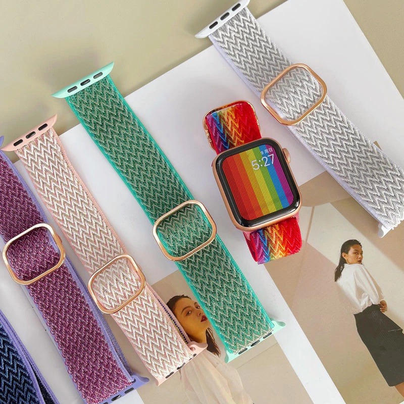 Fabric Nylon Elastic  Strap for Apple Watch