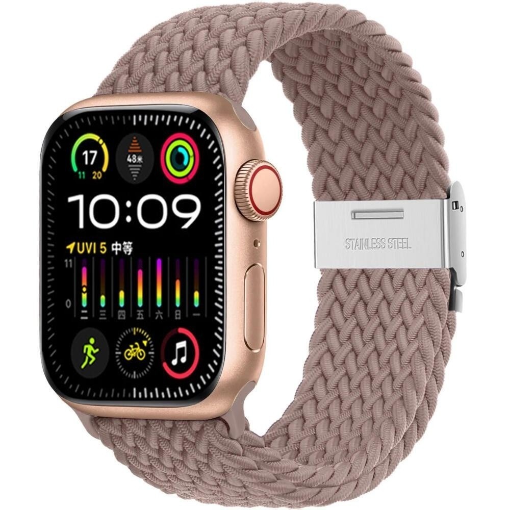 Braided Click-On Scrunchie Strap for Apple Watch