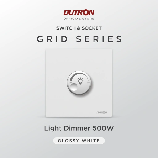 Image of DUTRON GRID Series White Dimmer Lampu 