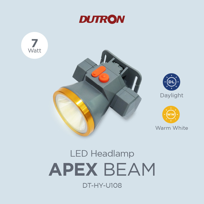 DUTRON Senter Kepala LED Rechargeable 7 Watt