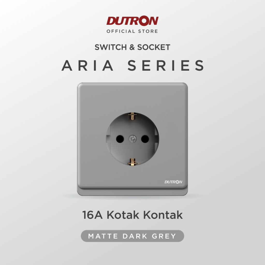 DUTRON ARIA Series Dark Grey Stop Kontak
