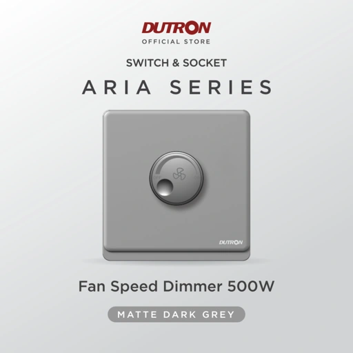 Image of DUTRON ARIA Series Dark Grey Saklar Kipas / Pengatur Kipas / Saklar pengatur Kipas