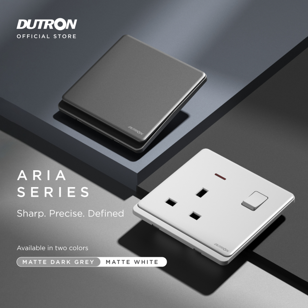 DUTRON ARIA Series Dark Grey Stop Kontak AC