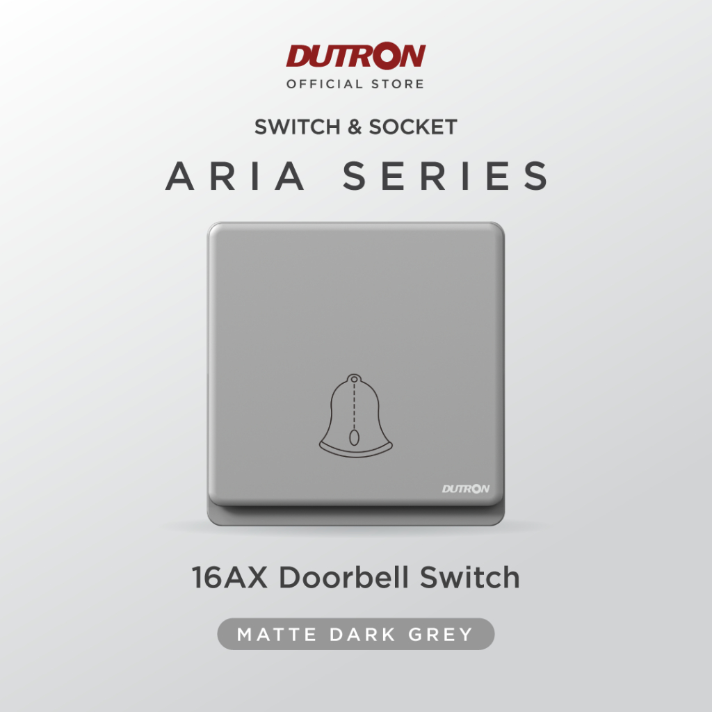 DUTRON ARIA Series Dark Grey Saklar Bell