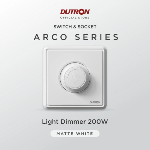 Image of DUTRON ARCO Series White Dimmer Lampu