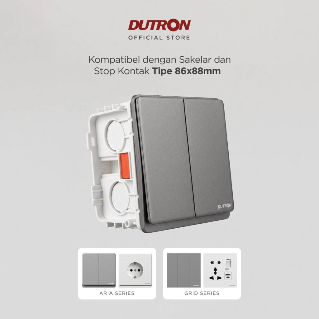 DUTRON Inbow Dus Ib Dus Inbow Dos Saklar / Mangkok Saklar Inbow Stop Kontak