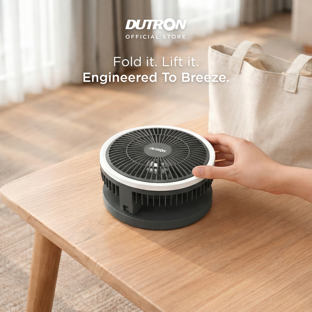 DUTRON Foldy Max Breeze - Kipas Angin Portable 3 in 1
