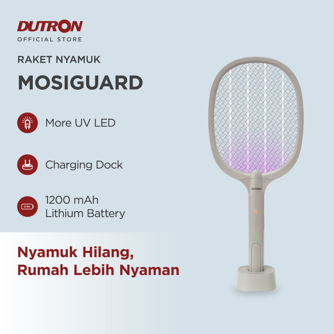 DUTRON Raket Nyamuk UV Mosiguard