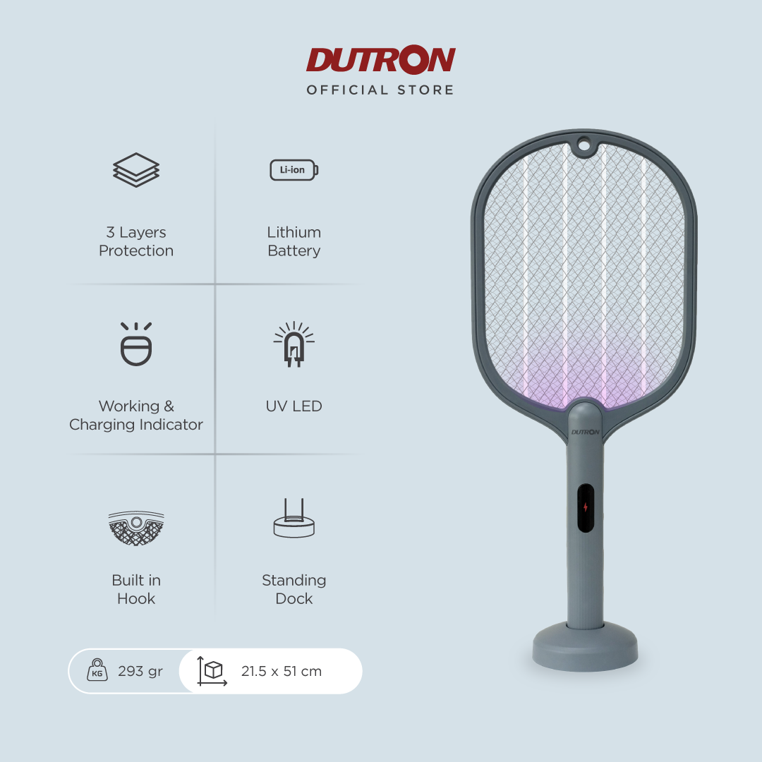 DUTRON Raket Nyamuk UV Mosistrike Pro