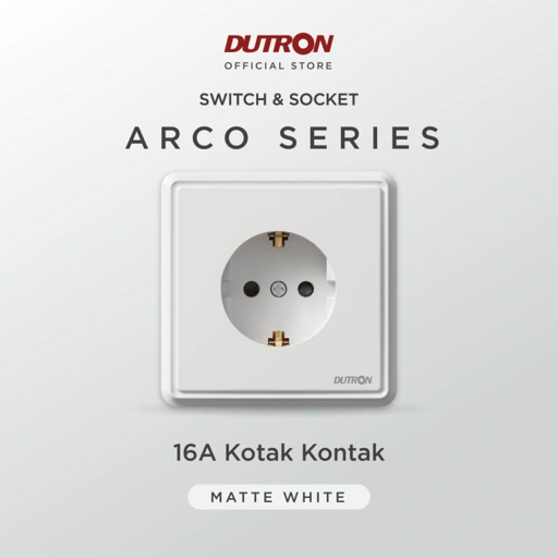 Image of DUTRON ARCO Series White Stop Kontak