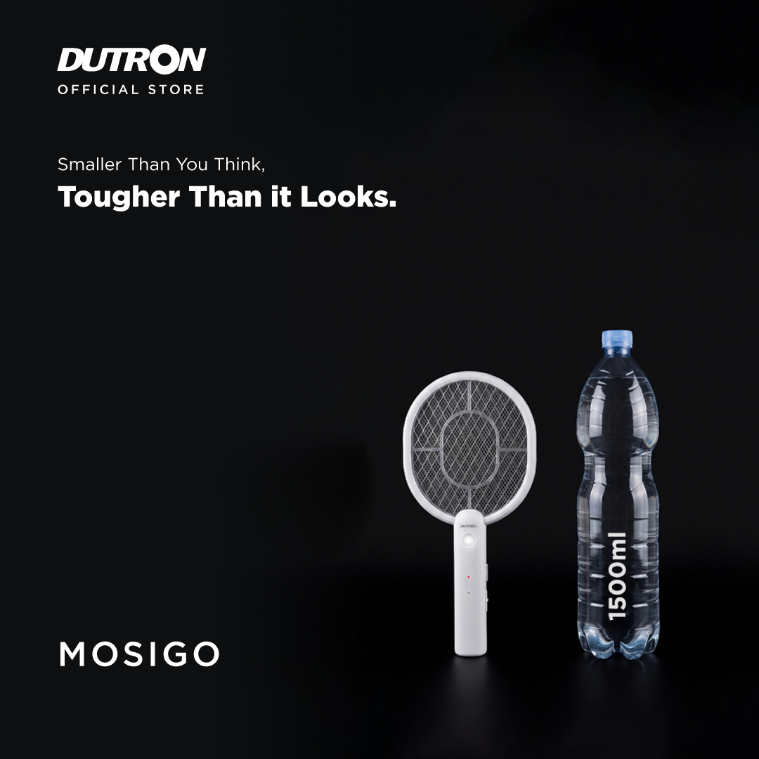 DUTRON Raket Nyamuk Mini Listrik UV MosiGo Rechargeable