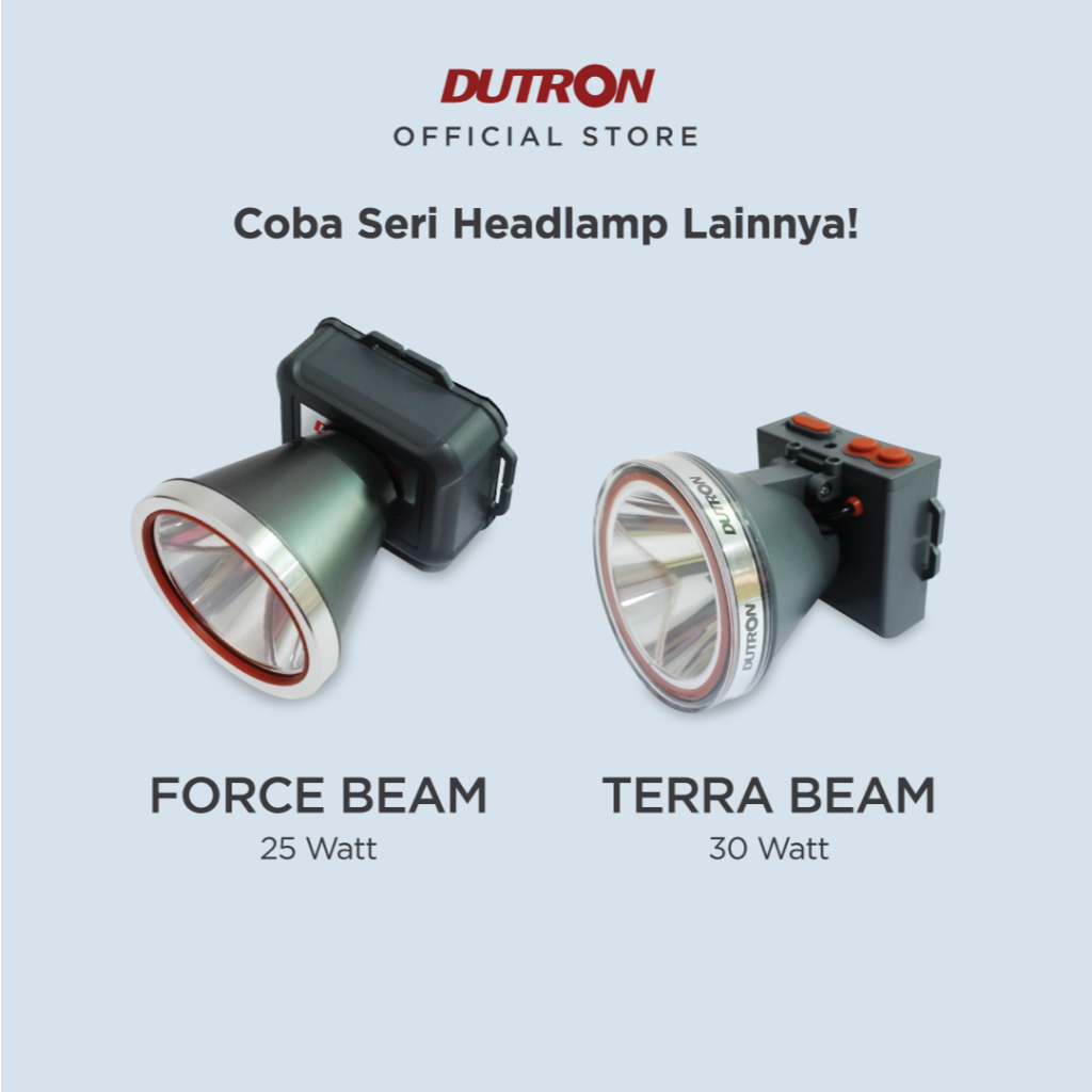 DUTRON Senter Kepala LED Maxi Beam Hiking Outdoor Jumbo Alumunium Reflector 45 Watt