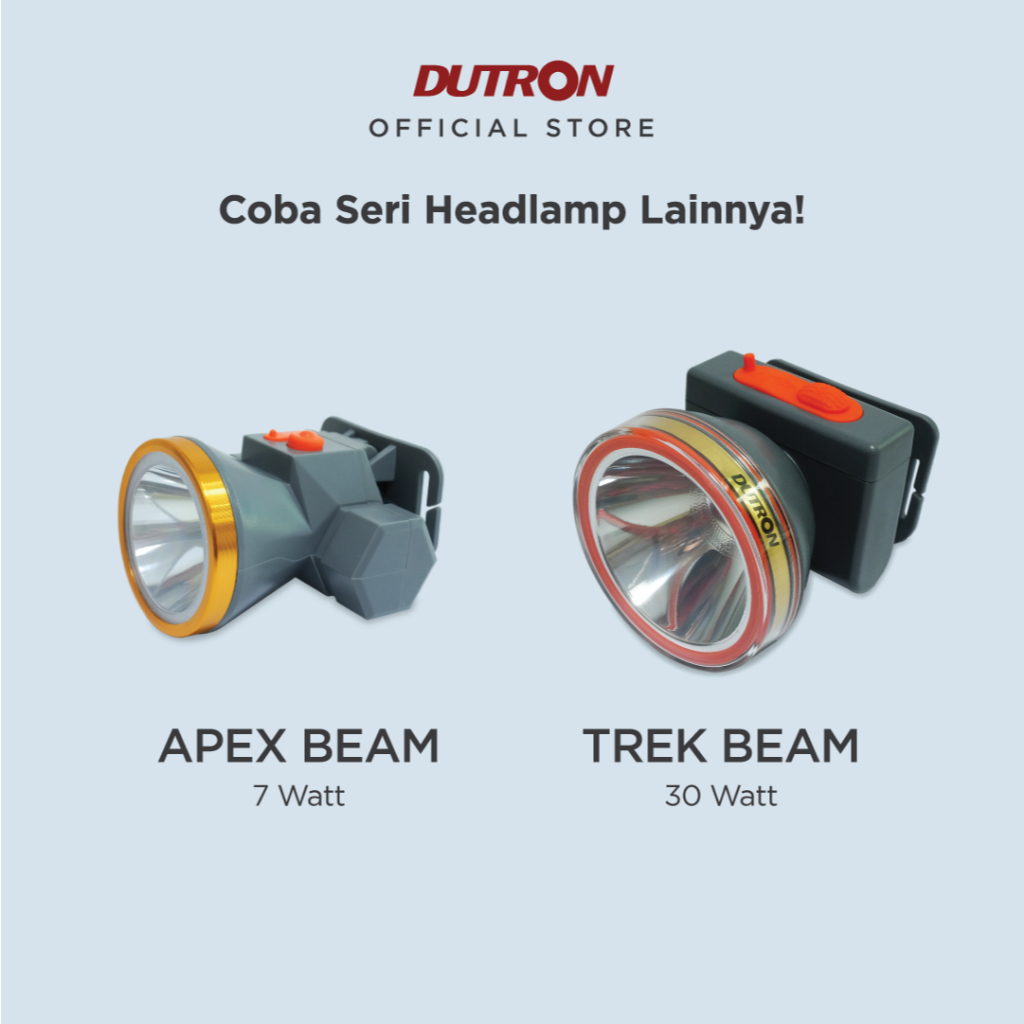 DUTRON Senter Kepala LED Lumi Beam Outdoor Rechargeable 25 Watt
