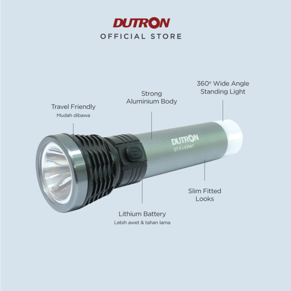 DUTRON Senter LED Xenon Alumunium 5W