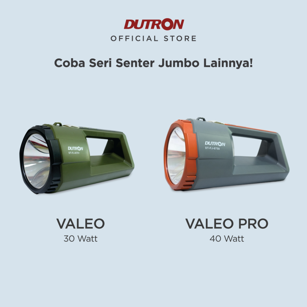 DUTRON Senter LED Jumbo Bolt 25 Watt + 10 Watt
