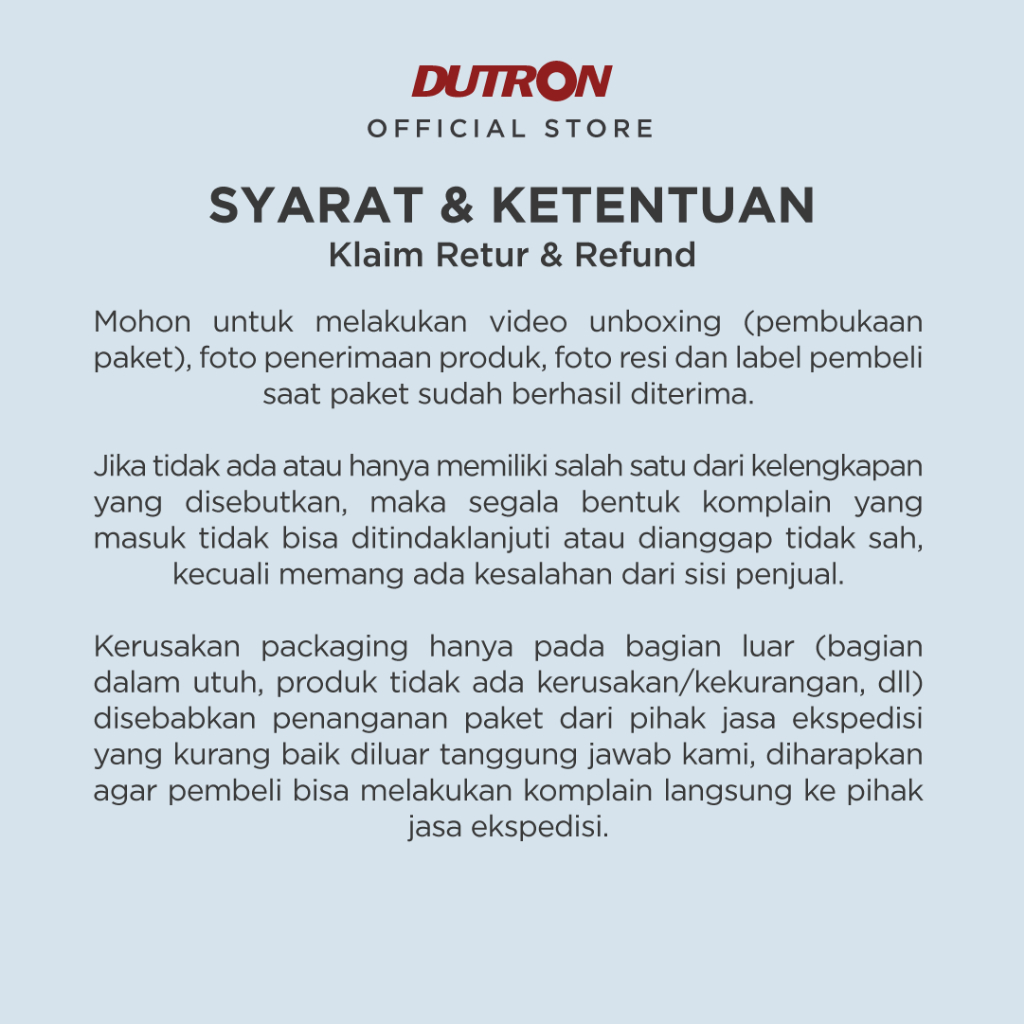 DUTRON Senter LED Jumbo Valeo 30 Watt + 15 Watt