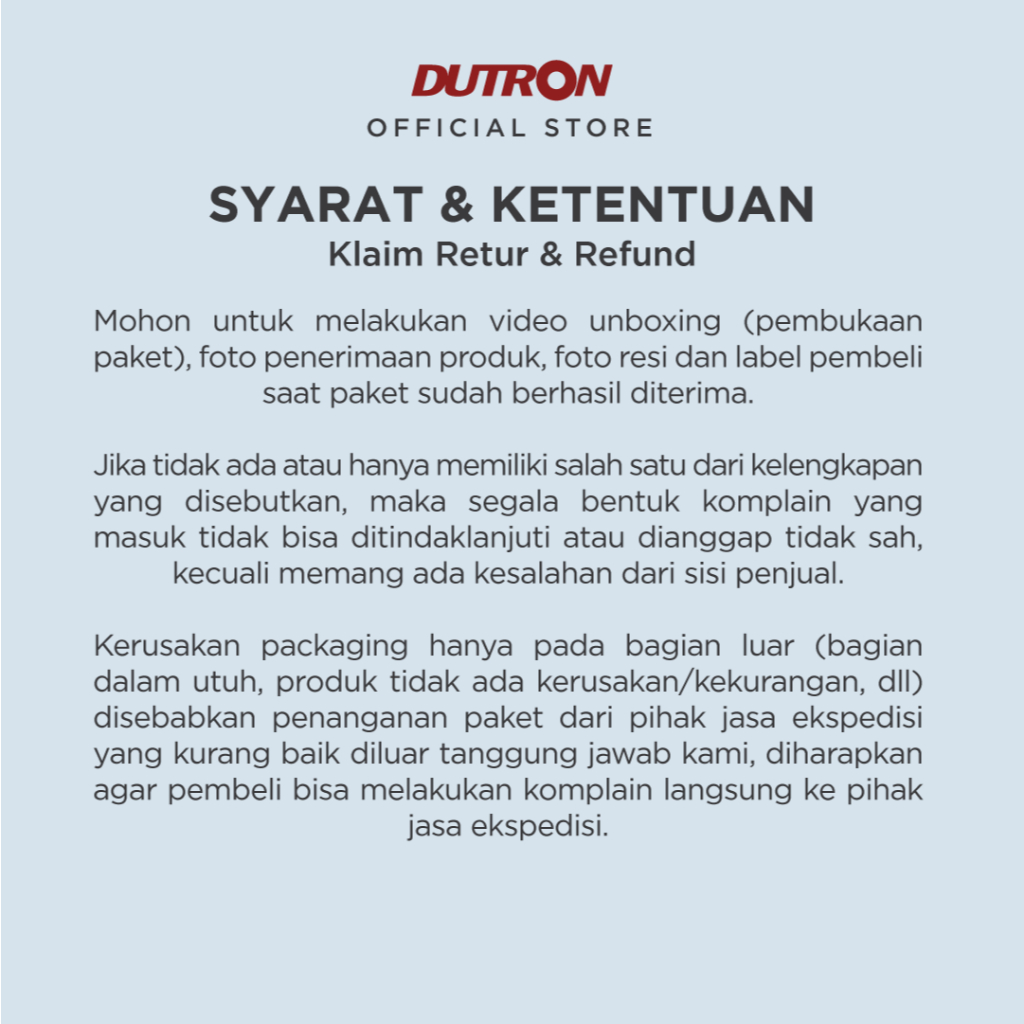 DUTRON Senter Kepala LED Terra Beam Hiking Outdoor Rechargeable Water Resistant 30 Watt