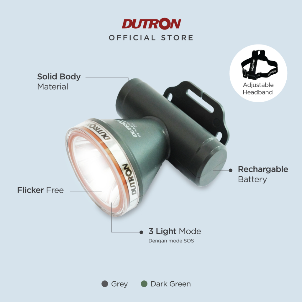 DUTRON Senter Kepala LED Nova Beam 7 Watt