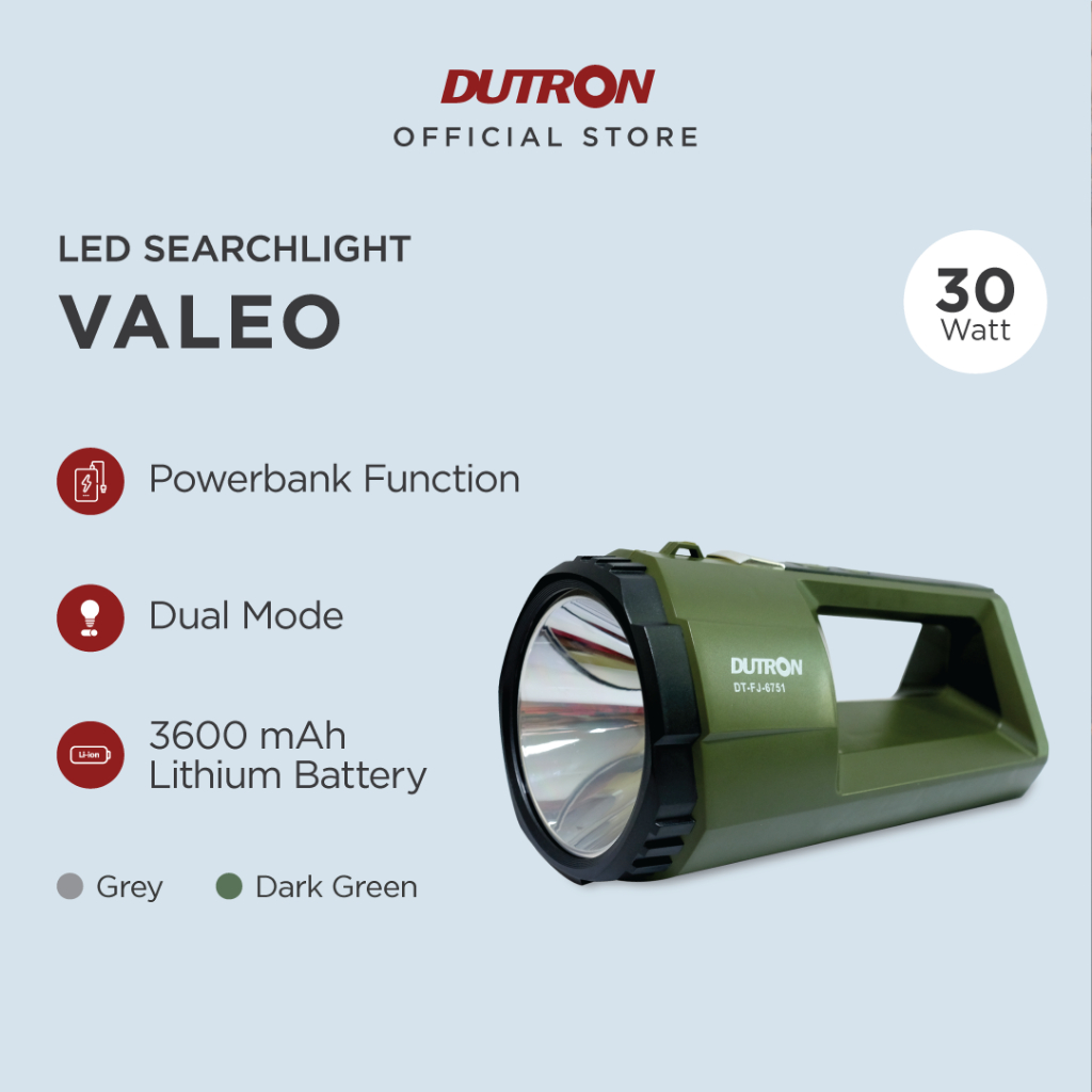 DUTRON Senter LED Jumbo Valeo 30 Watt + 15 Watt