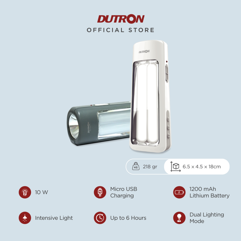 DUTRON Senter LED Carry Go Multifungsi 10W