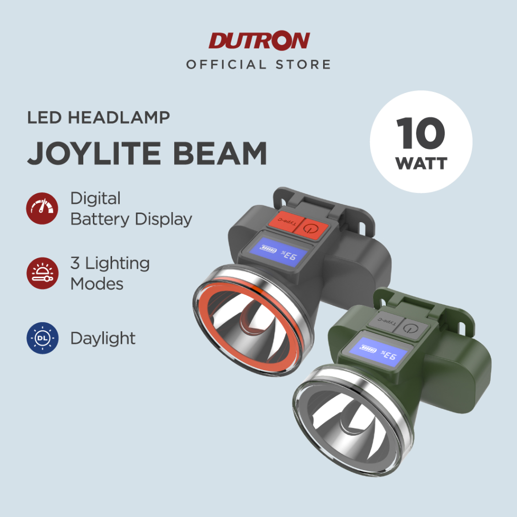 DUTRON Senter Kepala LED Joylite Rechargeable Water Resistant 10 Watt