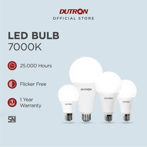 Image of DUTRON Lampu Bohlam LED 3/5/7/9/13/15/18/25 Watt Cahaya Putih