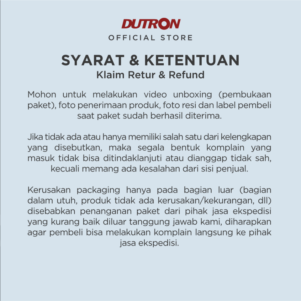 DUTRON Armor Max Senter LED Alumunium 30 Watt