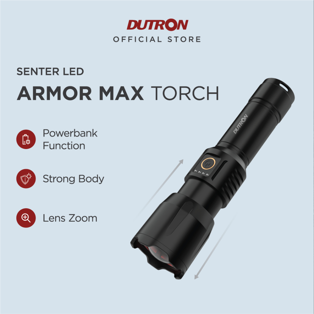 DUTRON Armor Max Senter LED Alumunium 30 Watt