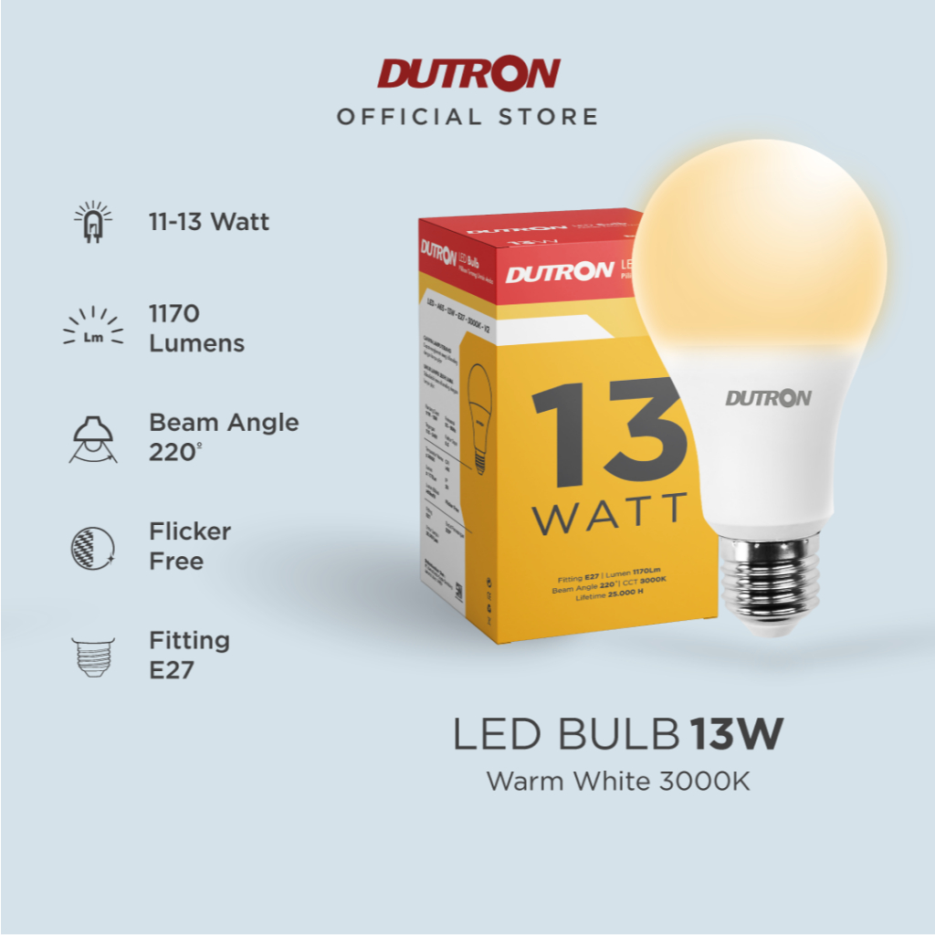DUTRON Lampu LED Bulb Warm White