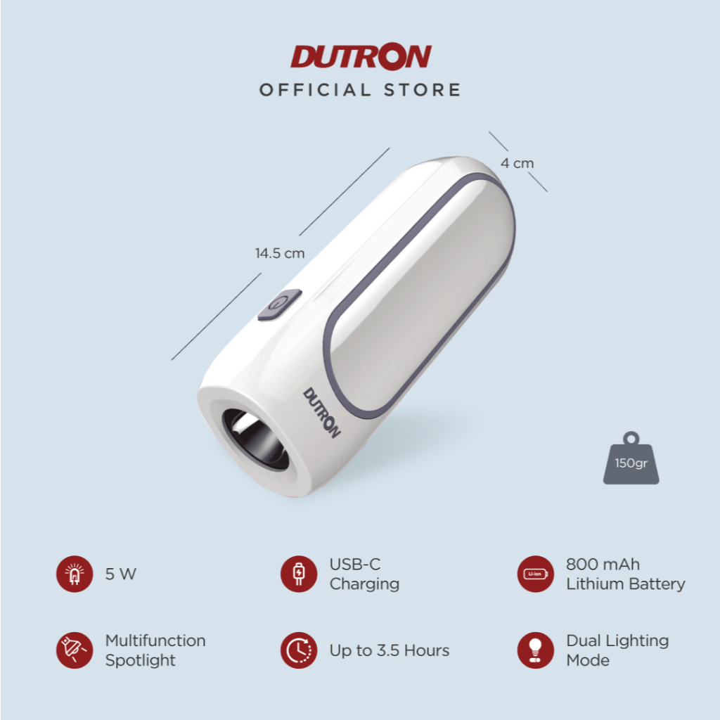 DUTRON Senter LED Emergency Astro 2 in 1