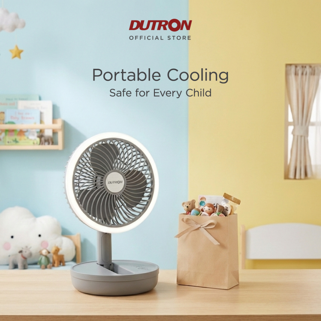 DUTRON Foldy Breeze - Lampu Meja Kipas Lipat