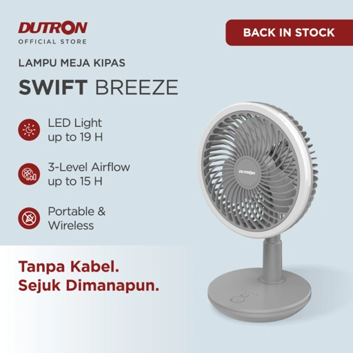 Image of DUTRON Swift Breeze - Lampu Meja Kipas