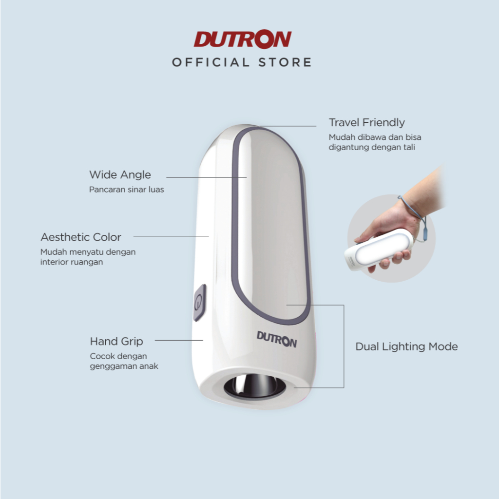 DUTRON Senter LED Emergency Astro 2 in 1