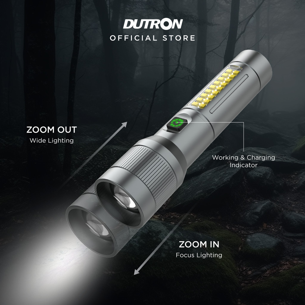 DUTRON Senter LED Lumar Alumunium Slim 10 Watt