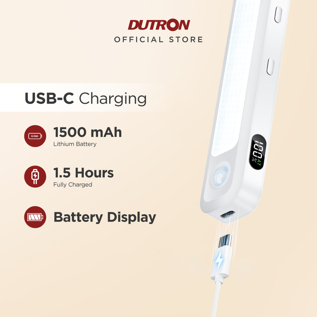 DUTRON LED Light Bar Sensa Sensor Gerak Portable