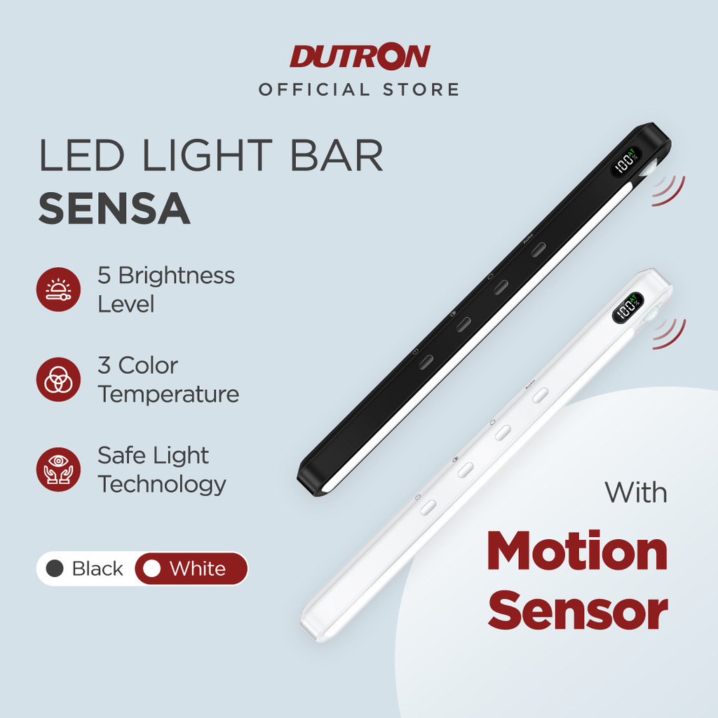DUTRON LED Light Bar Sensa Sensor Gerak Portable