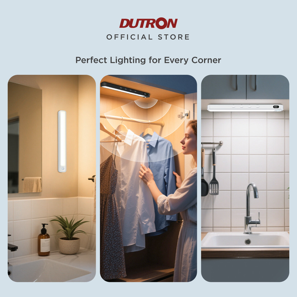 DUTRON LED Light Bar Sensa Sensor Gerak Portable