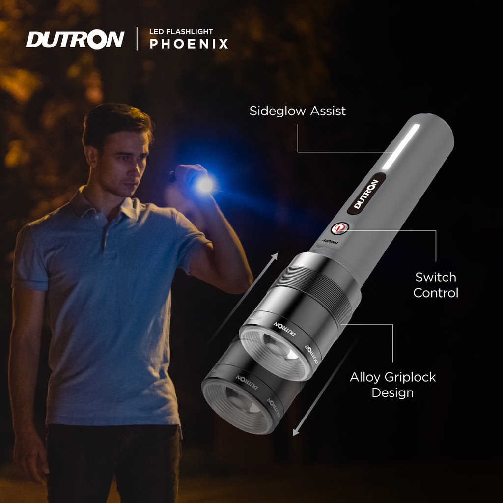 DUTRON Phoenix Senter ZOOM LED 15 Watt