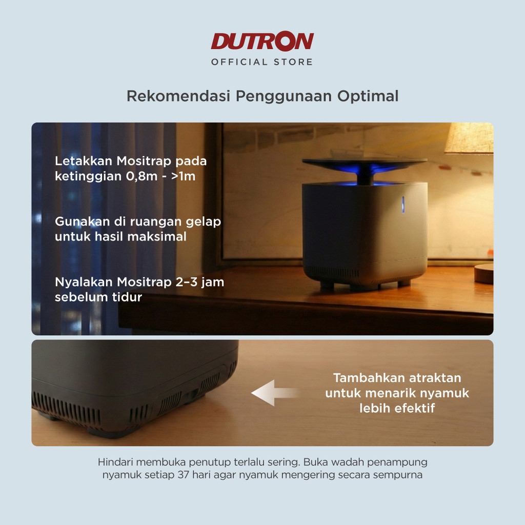 DUTRON Mositrap Perangkap Nyamuk dengan UV LED 