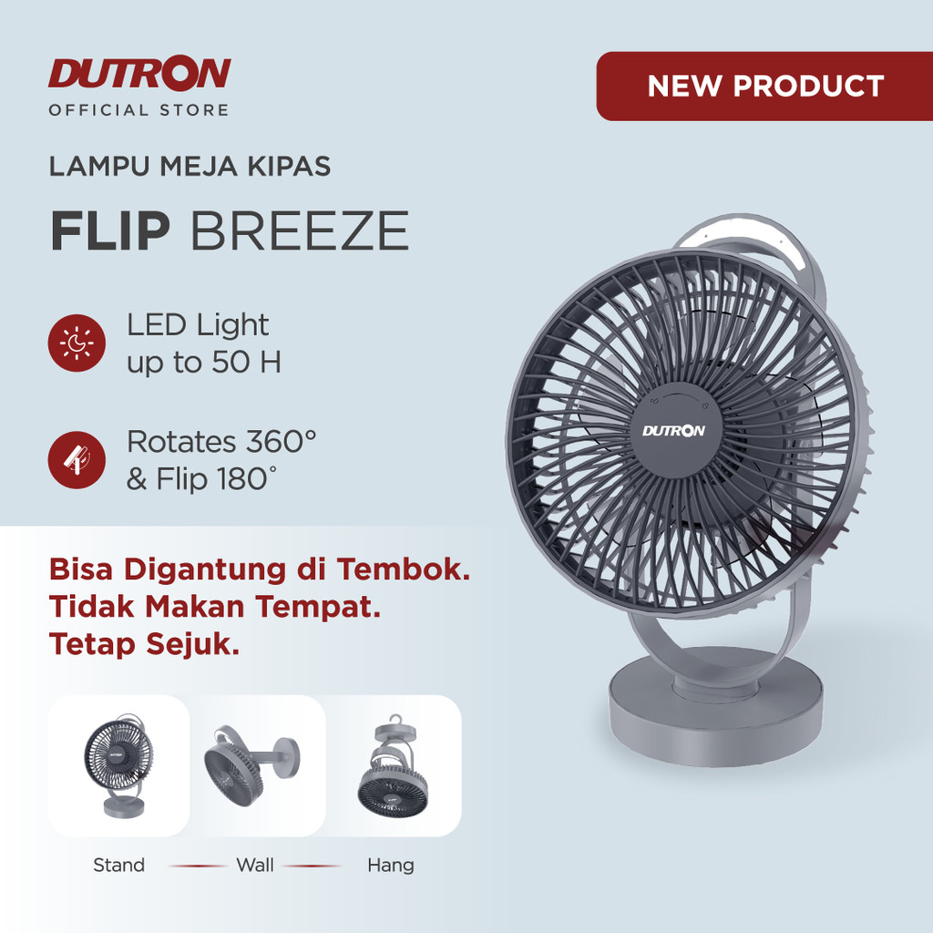 DUTRON Kipas Angin FLIP Breeze 3in1