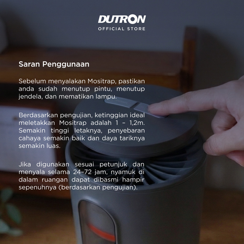 DUTRON Mosishield Perangkap Nyamuk dengan UV LED